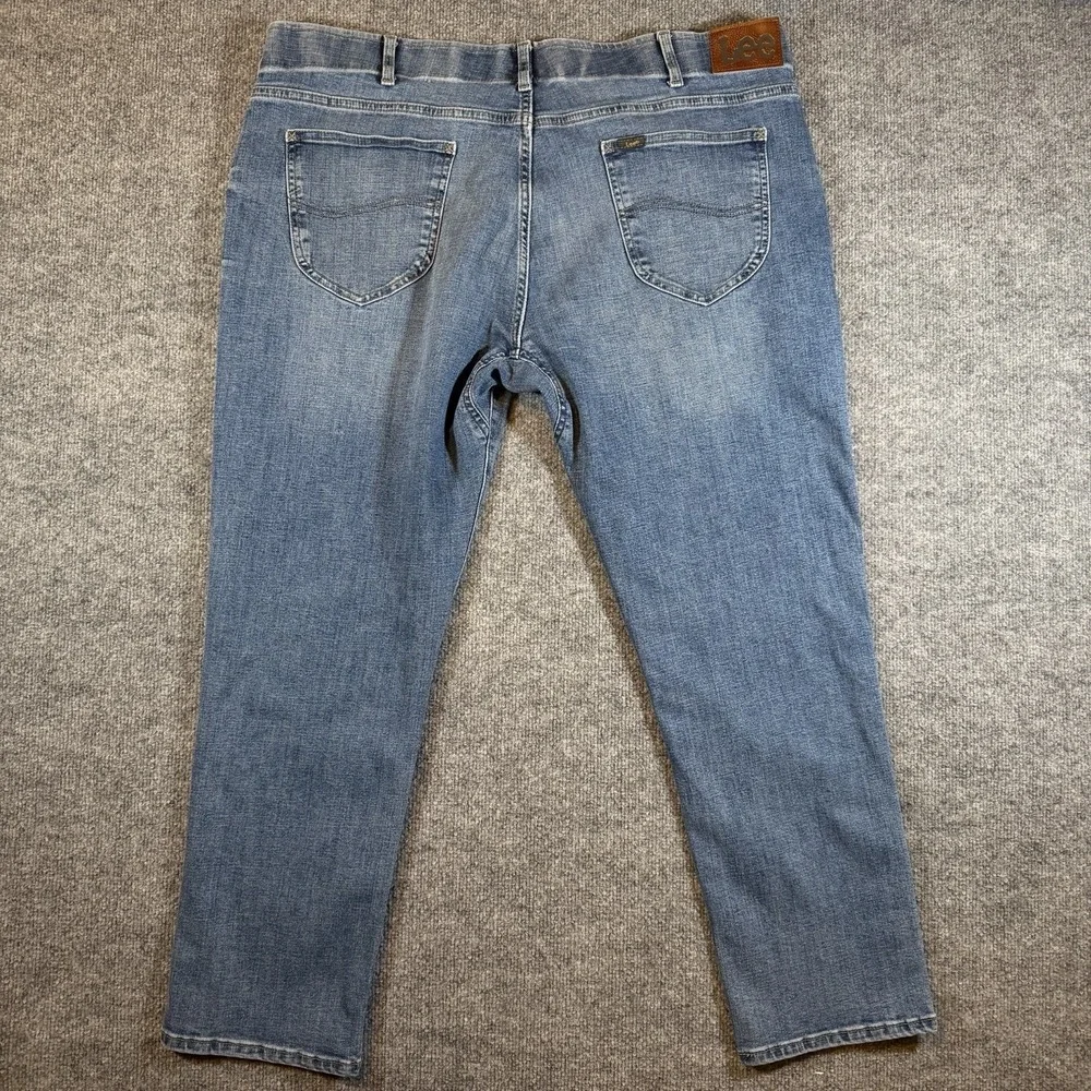 Lee‎ Extreme Motion MVP Denim Jeans Men's 42x30 Blue Straight Fit Tapered Leg